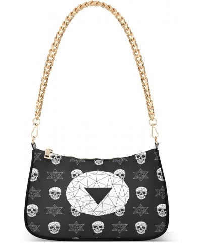 Shoulder Bags for Women Skeleton Skull and Rose Flowers Hobo Tote Handbag Small Clutch Purse with Zipper Closure Multi18 $13....