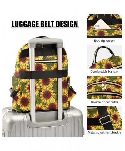 Bright Sunflowers Women's Backpack Purse Causal Daypack Work Travel College Business Trip Bag Shoulder Bag Small $19.79 Backp...