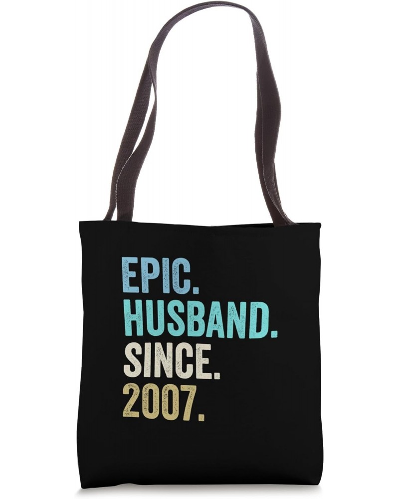 Epic Husband Since 2007 | 17th wedding anniversary 17 years Tote Bag $11.00 Totes