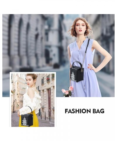 Crossbody Purses and Handbags for Women PU Leather Tote Top Handle Satchel Shoulder Bags Black-white $14.54 Totes