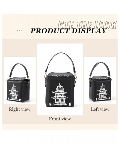 Crossbody Purses and Handbags for Women PU Leather Tote Top Handle Satchel Shoulder Bags Black-white $14.54 Totes