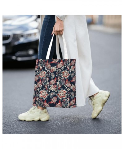 Paisley Single Shoulder Fashion Canvas Tote Shopping Bags Handbags For Men And Women Paisley22 $11.33 Totes