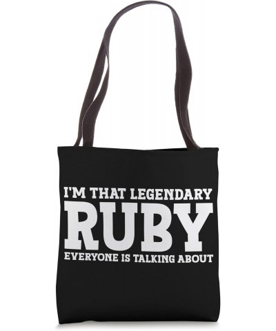 Ruby Personal Name Women Girl Funny Ruby Tote Bag $11.70 Totes