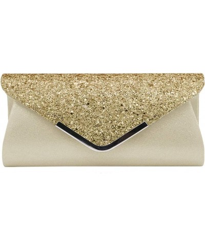 Goodbag Boutique Women Glitter Evening Clutch Purse Shining Envelope Shoulder Bag Chain Cross Body Bag For Wedding Party Prom...