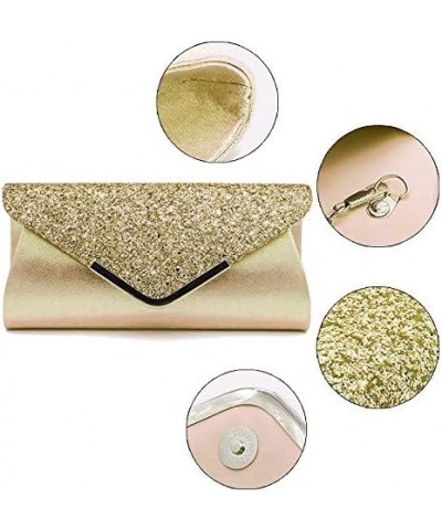 Goodbag Boutique Women Glitter Evening Clutch Purse Shining Envelope Shoulder Bag Chain Cross Body Bag For Wedding Party Prom...