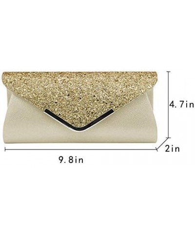 Goodbag Boutique Women Glitter Evening Clutch Purse Shining Envelope Shoulder Bag Chain Cross Body Bag For Wedding Party Prom...