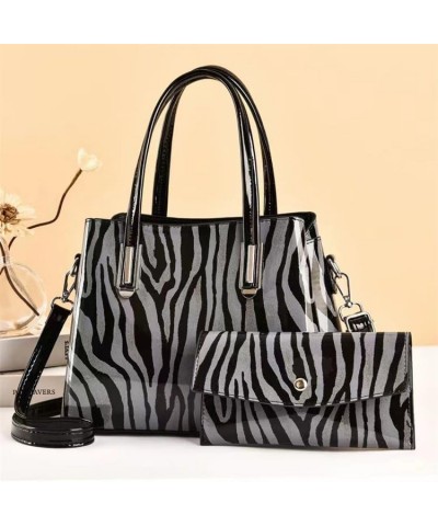 Zebra Leopard Print Pattern Handbags For Women Ladies Shoulder Bags Totes Purse Clutch Wallet Satchel 2 Pc Sets Green $26.89 ...