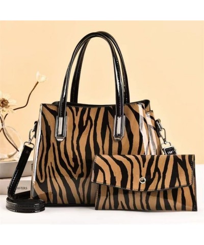 Zebra Leopard Print Pattern Handbags For Women Ladies Shoulder Bags Totes Purse Clutch Wallet Satchel 2 Pc Sets Green $26.89 ...