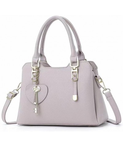 Women Solid Color Satchel Handbags Fashion Purses And Handbags Shoulder Tote Bags Top Handle Satchel For Women Beige $17.44 T...