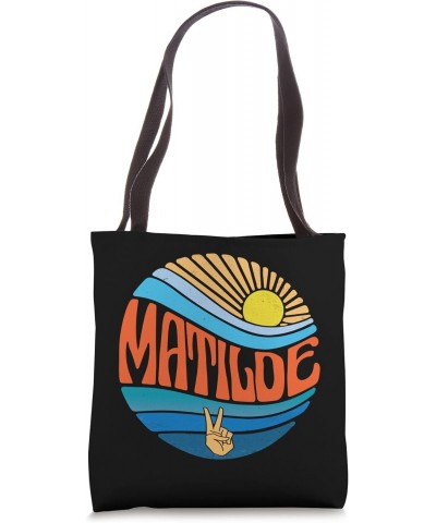 Matilde Shirt Vintage Sunset Matilde Groovy Tie Dye Tote Bag $14.18 Totes