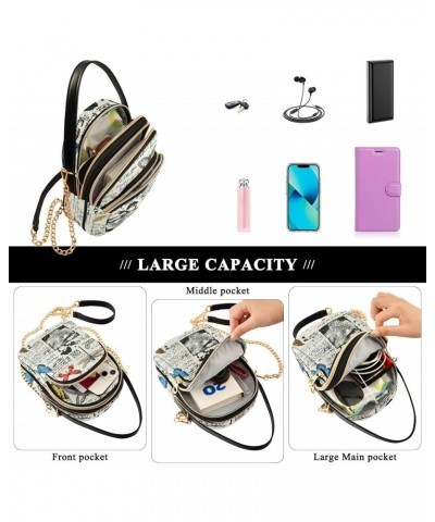 Cell Phone Purse Butterfly Dragonfly Retro Crossbody Handbag Durable Shoulder Bag Sturdy Travel Pouch Compact Chic Bag for Wo...