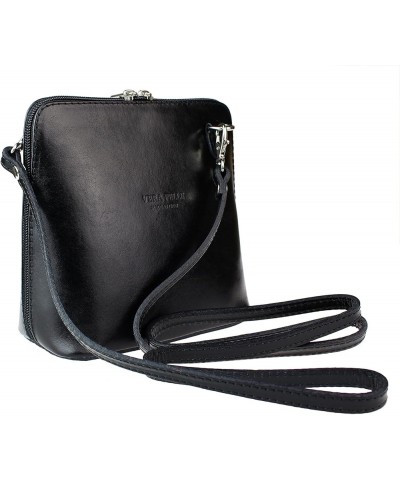 Leather Snake Skin Rigid Cross Body Shoulder Bag Black $37.49 Shoulder Bags