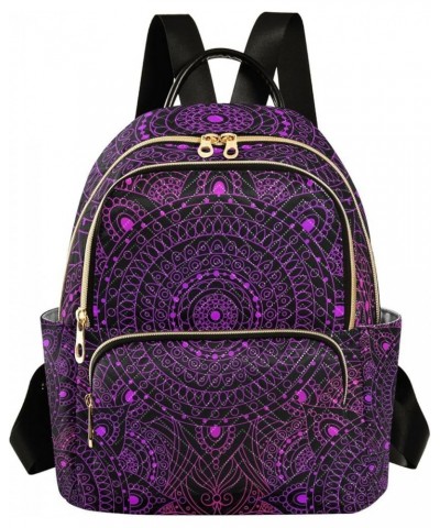 Small Backpack for Women Travel Bag Mandala Boho Daypack Purse Fashion Shoulder Bag Rucksack Medium A239 $12.74 Backpacks