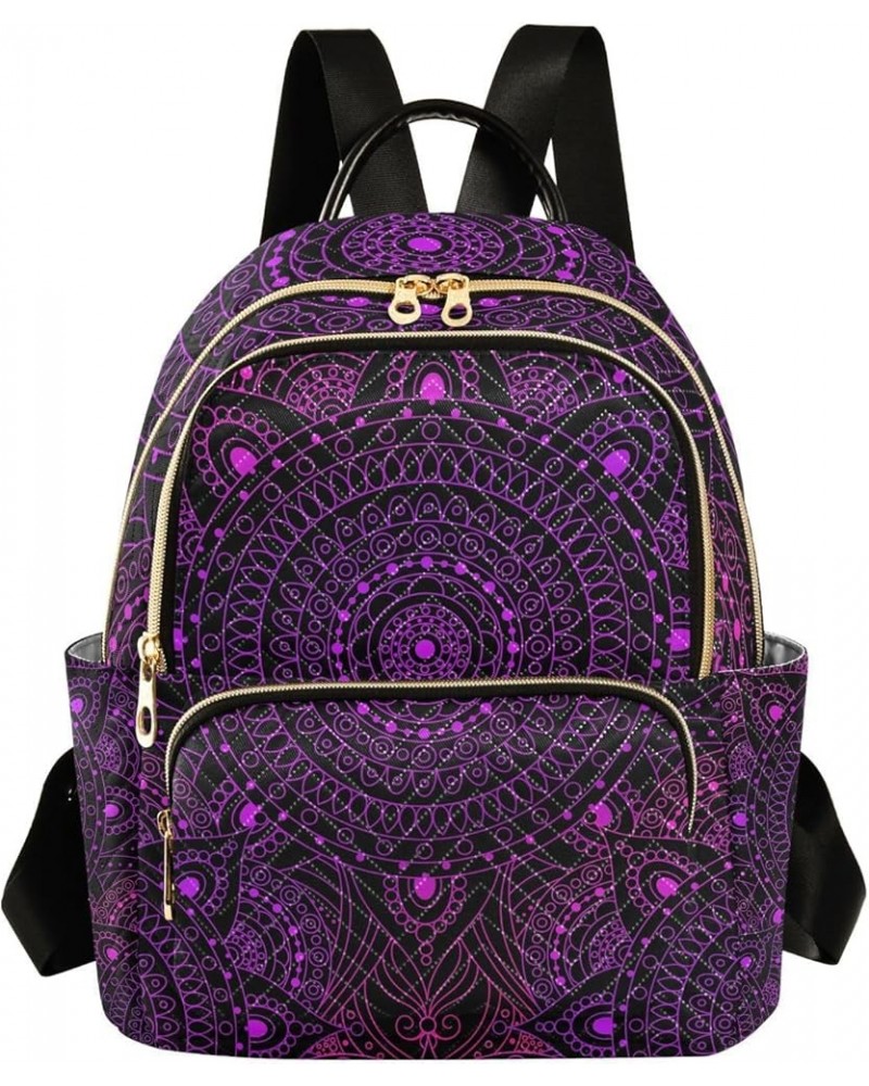 Small Backpack for Women Travel Bag Mandala Boho Daypack Purse Fashion Shoulder Bag Rucksack Medium A239 $12.74 Backpacks