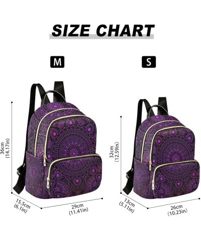 Small Backpack for Women Travel Bag Mandala Boho Daypack Purse Fashion Shoulder Bag Rucksack Medium A239 $12.74 Backpacks