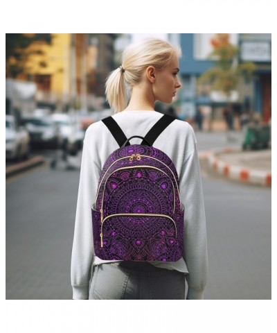 Small Backpack for Women Travel Bag Mandala Boho Daypack Purse Fashion Shoulder Bag Rucksack Medium A239 $12.74 Backpacks