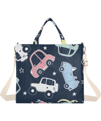 Funney Car Pattern Women's Tote Handbags Top Handle Satchel Shoulder Bag Crossbody Bag M $17.48 Totes