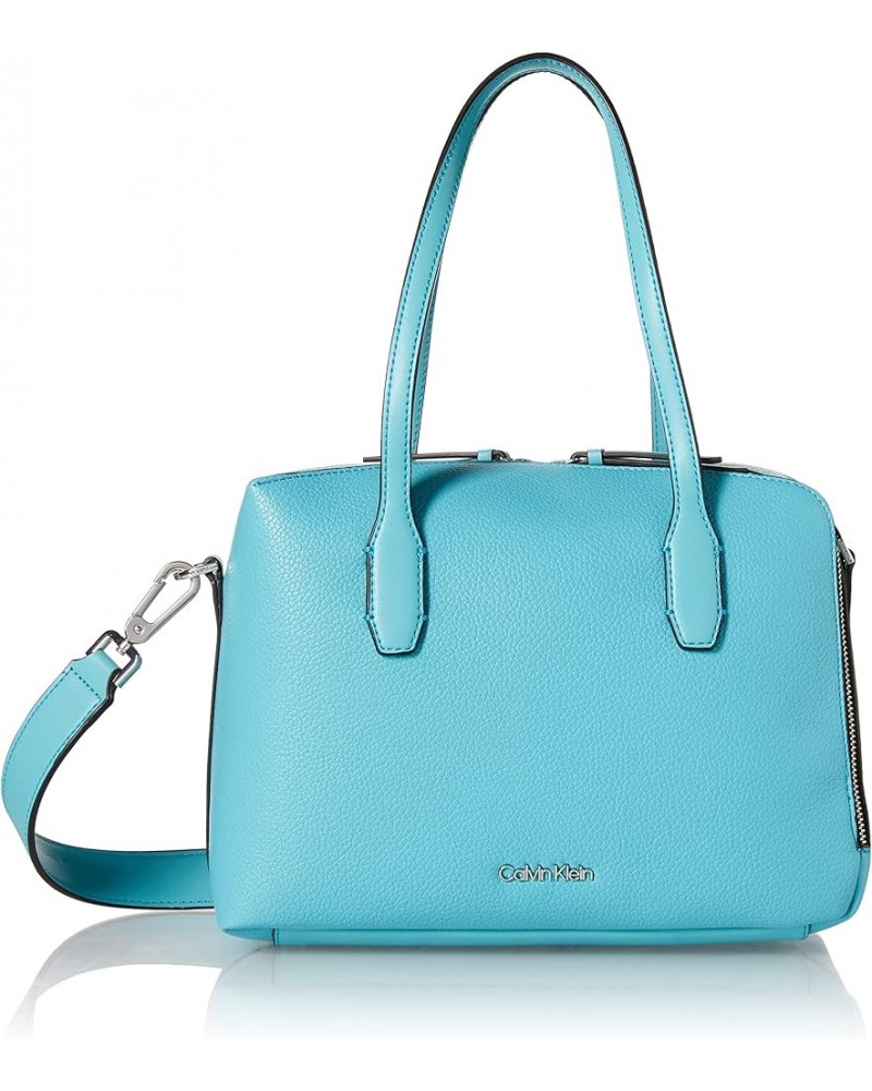 Brenda Top Zip Satchel Turquoise $38.98 Satchels