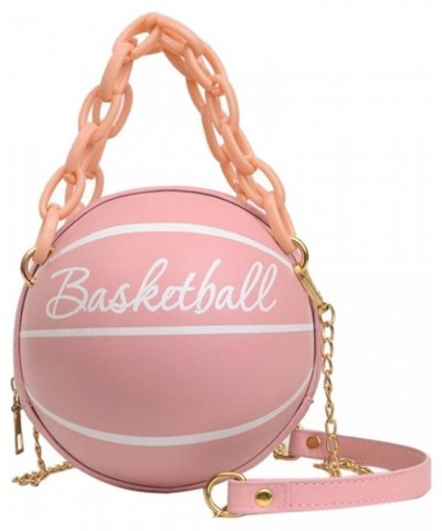 2 Pcs Basketball Bag Basketball Handbags Basket Purse Basketball Shaped Shoulder Bag Crossbody Tote Vintage Handbags Pinkx2pc...