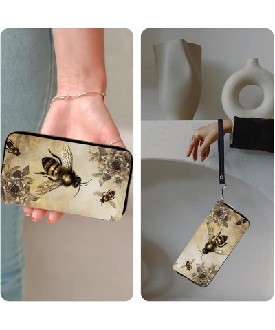 Wristlet Wallets for Women Slim Cute Zipper Wallet for Women Wallets with RFID Blocking,PU Leather Clutch Credit Card Holder ...