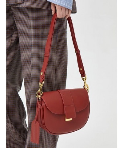 Women's Bags Saddle Bags Shoulder Crossbody Armpit Bags Temperament Premium Feeling Bags Red $42.58 Crossbody Bags