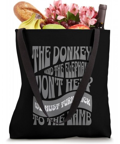 We Must Turn Back To The Lamb Inspirational Tote Bag $12.00 Totes