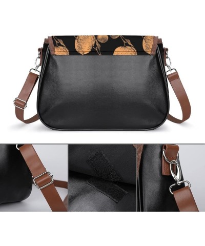 Printed Crossbody Bags Women City Leather Shoulder Bag Satchel Hobo Bags Trendy Neon Background Color4 $22.87 Hobo Bags