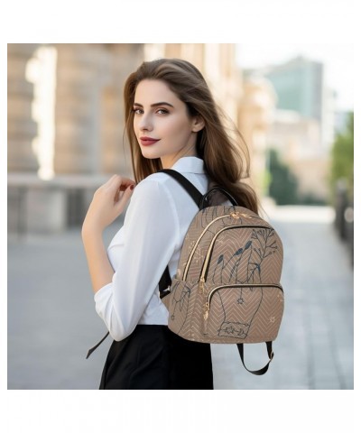 Women under The Moonlight Women's Backpack Wallet Casual Small Backpack Fashion Women's Travel Bag School Backpack Color336 S...