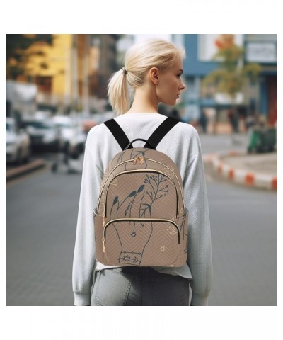 Women under The Moonlight Women's Backpack Wallet Casual Small Backpack Fashion Women's Travel Bag School Backpack Color336 S...