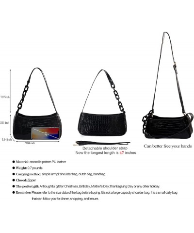 Clutch Shoulder Tote Handbag for Women Casual Fashion Small Crossbody Purses with Long Shoulder Strap Blue+strap $11.75 Totes