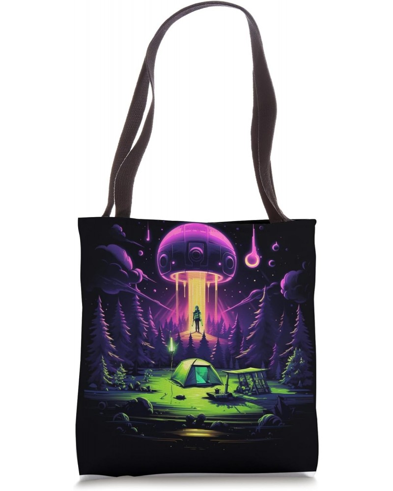 Camping UFO Gear Alien Abduction Tote Bag $9.71 Totes