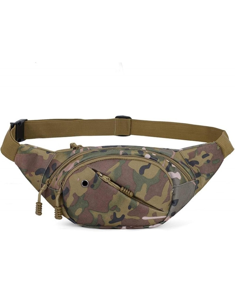 Tactical Outdoor Sports Camouflage Waist Bag Running Chest Bag Waterproof Messenger Bag Small Shoulder Bag 123-2junlvmicai $2...