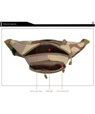 Tactical Outdoor Sports Camouflage Waist Bag Running Chest Bag Waterproof Messenger Bag Small Shoulder Bag 123-2junlvmicai $2...