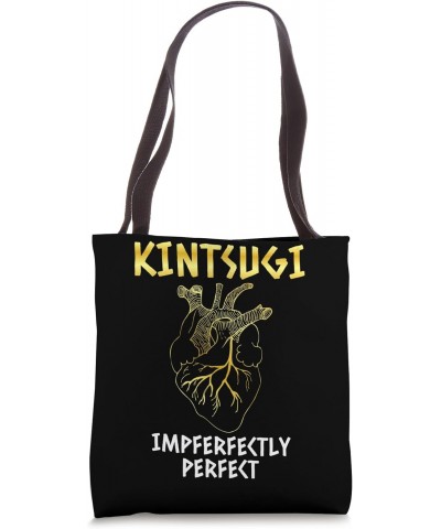 Kintsugi Imperfect Heart Veins Kintsukuroi Tote Bag $12.96 Totes