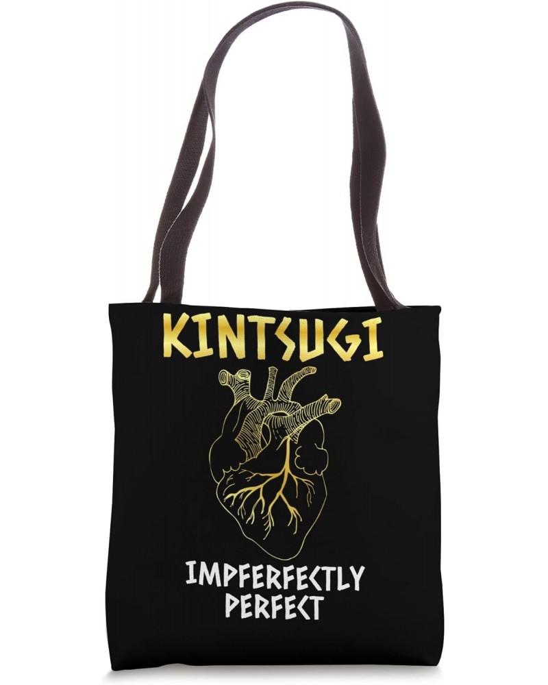 Kintsugi Imperfect Heart Veins Kintsukuroi Tote Bag $12.96 Totes