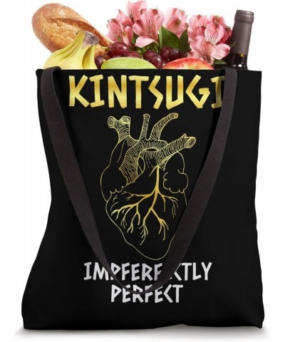 Kintsugi Imperfect Heart Veins Kintsukuroi Tote Bag $12.96 Totes