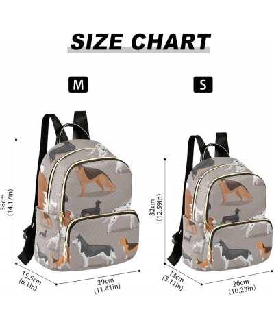 Women Backpack German Shepherd Corgi Poodle Anti-Theft Travel Backpack with Luggage Belt Lightweight Handbag Lady Purse Roomy...