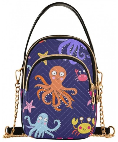 Joko lvery Octopus Cross Body Purse Chain Shoulder Bag Crossbody Bags Handbag for Women Work Gifts $9.24 Crossbody Bags