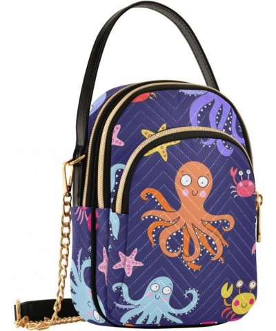 Joko lvery Octopus Cross Body Purse Chain Shoulder Bag Crossbody Bags Handbag for Women Work Gifts $9.24 Crossbody Bags