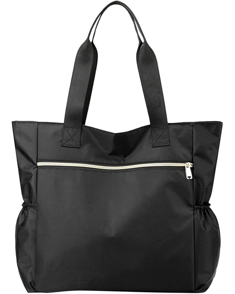 Tote Bag For Women Large Lightweight Nylon Shoulder Handbags And Travel Work Purse Linen Tote Bag (B, One Size) Bk1 $19.67 Totes