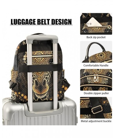 Women's Medium Fashion Backpack Mandala Giraffe Print Ladies Travel Daypack Aesthetic Shoulder Bag 11.4×6.1×14.1 IN $21.59 Ba...