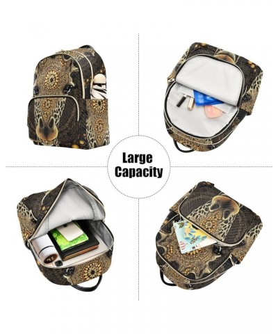 Women's Medium Fashion Backpack Mandala Giraffe Print Ladies Travel Daypack Aesthetic Shoulder Bag 11.4×6.1×14.1 IN $21.59 Ba...