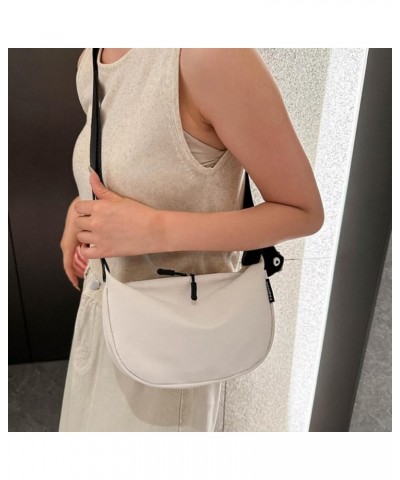 Fashion Casual Crescent Bags Shoulder Bag Lady Purse Crossbody Trendy Bag for Boy Girl Versatile Large Capacity Bag Black $8....