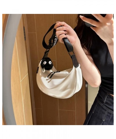 Fashion Casual Crescent Bags Shoulder Bag Lady Purse Crossbody Trendy Bag for Boy Girl Versatile Large Capacity Bag Black $8....