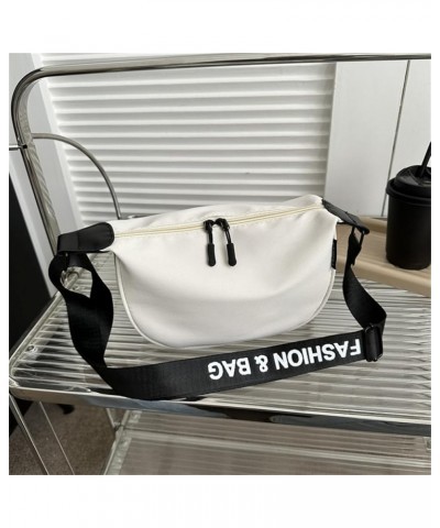 Fashion Casual Crescent Bags Shoulder Bag Lady Purse Crossbody Trendy Bag for Boy Girl Versatile Large Capacity Bag Black $8....