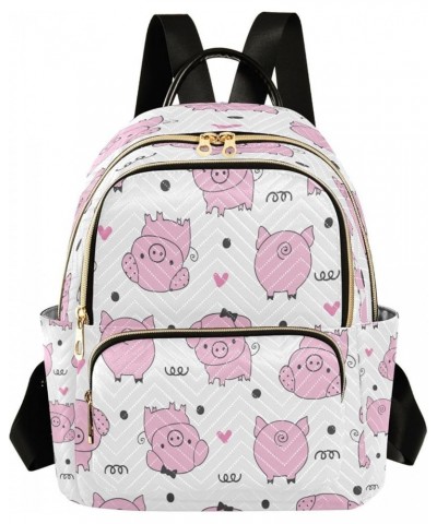 Women Backpack Purse Pig Heart Fashion Shoulder Bags Travel Backpack Small Daypacks M Medium $11.70 Backpacks