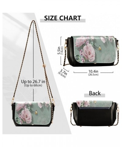 Crossbody Bags for Women Trendy Women's Black Shoulder Bag Small PU Leather Flap Cross Body Bag Handbags Pattern6 $22.13 Cros...