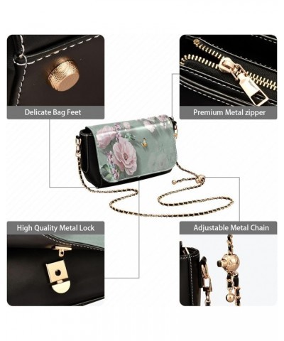 Crossbody Bags for Women Trendy Women's Black Shoulder Bag Small PU Leather Flap Cross Body Bag Handbags Pattern6 $22.13 Cros...