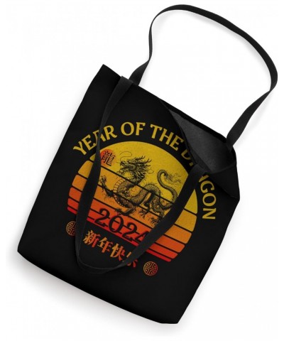 Lunar New Year of the Dragon Happy Chinese New Year 2024 Tote Bag $10.75 Totes