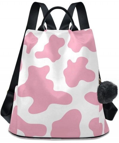 Backpack Purse for Women Fashion Travel Anti-theft Pink Cow Print Camoflage Daypack Casual Shoulder Bag Medium Size $21.37 Ba...